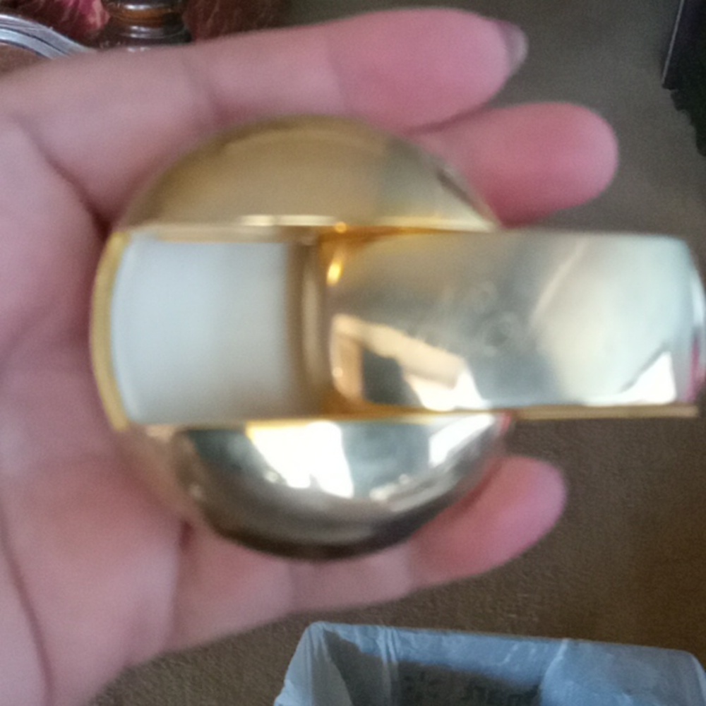 Gold Tone Pill Box - Picture 2 of 4